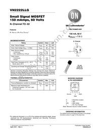 VN2222LLG Datasheet Cover