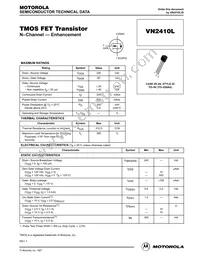 VN2410LZL1G Datasheet Cover