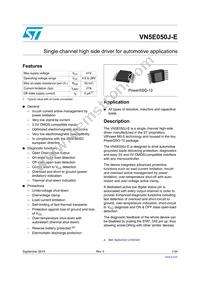 VN5E050J-E Datasheet Cover