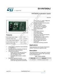 VN7040AS-E Datasheet Cover