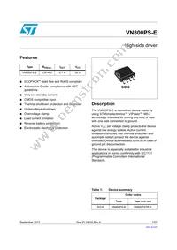VN800PSTR-61-E Datasheet Cover