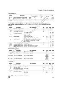 VN920SOTR-E Datasheet Page 3