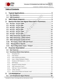 VNC2-64L1C-TRAY Datasheet Page 4