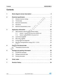 VND5E025MK-E Datasheet Page 2