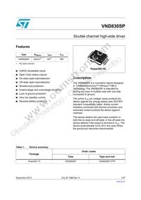 VND830SP13TR Datasheet Cover
