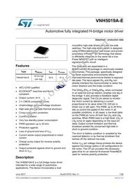 VNH5019A-E Datasheet Cover