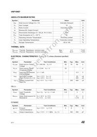 VNP10N07 Datasheet Page 2