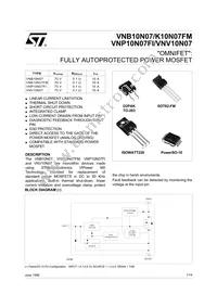 VNV10N0713TR Datasheet Cover