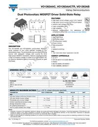 VO1263AB Datasheet Cover