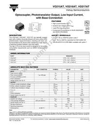 VO217AT Datasheet Cover