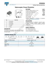 VO2223A-X007T Datasheet Cover