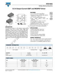 VO3150A Datasheet Cover