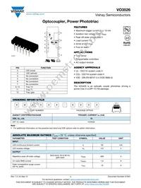 VO3526 Datasheet Cover