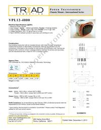 VPL12-4000 Datasheet Cover