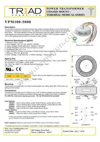 VPM100-5000 Datasheet Cover