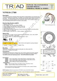 VPM18-2780 Datasheet Cover