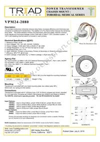 VPM24-2080 Datasheet Cover