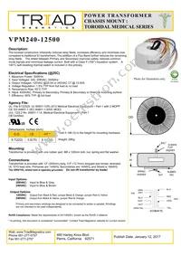 VPM240-12500 Datasheet Cover