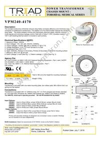 VPM240-4170 Datasheet Cover