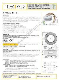 VPM36-4440 Datasheet Cover