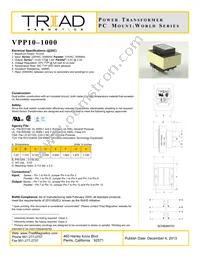VPP10-1000 Datasheet Cover