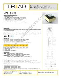VPP10-250-B Datasheet Cover