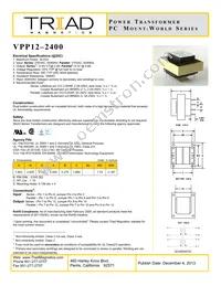 VPP12-2400-B Datasheet Cover