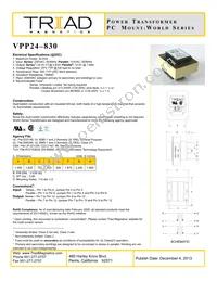 VPP24-830 Datasheet Cover