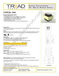 VPP28-360-B Datasheet Cover