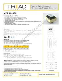 VPP36-070 Datasheet Cover