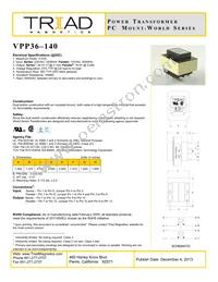 VPP36-140 Datasheet Cover