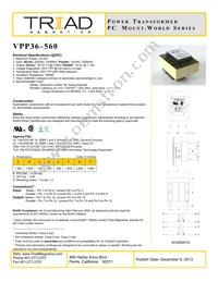 VPP36-560 Datasheet Cover