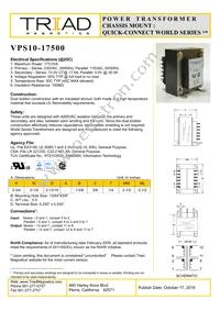 VPS10-17500-B Datasheet Cover