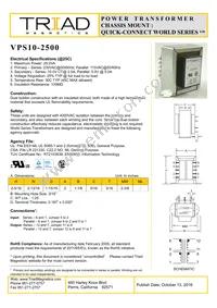 VPS10-2500-B Datasheet Cover