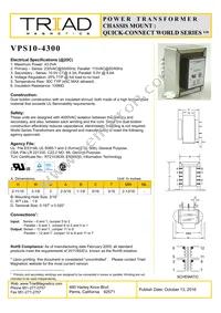 VPS10-4300 Datasheet Cover