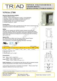 VPS16-2700-B Datasheet Cover