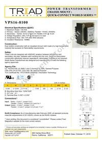 VPS16-8100-B Datasheet Cover