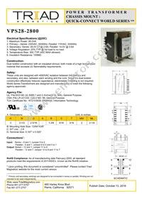VPS28-2800 Datasheet Cover