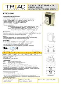 VPS28-900-B Datasheet Cover
