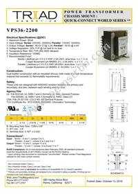 VPS36-2200-B Datasheet Cover