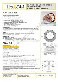 VPT100-5000 Datasheet Cover