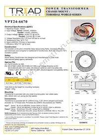 VPT24-6670 Datasheet Cover