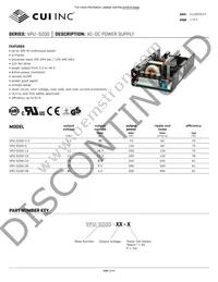 VPU-S200-27.6 Datasheet Cover