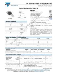 VS-10CTQ150-N3 Datasheet Cover