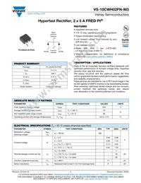 VS-10CWH02FNTRR-M3 Datasheet Cover