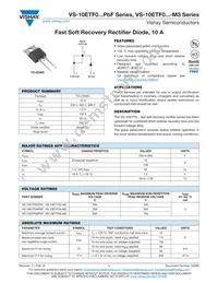 VS-10ETF04PBF Datasheet Cover