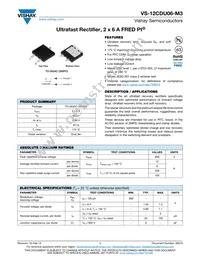 VS-12CDU06-M3/I Datasheet Cover