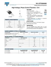 VS-12TTS08HM3 Datasheet Cover