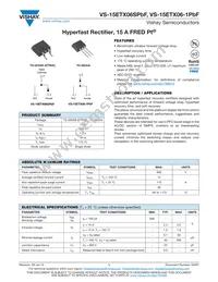 VS-15ETX06SPBF Datasheet Cover