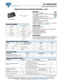 VS-15MQ040HM3/5AT Datasheet Cover